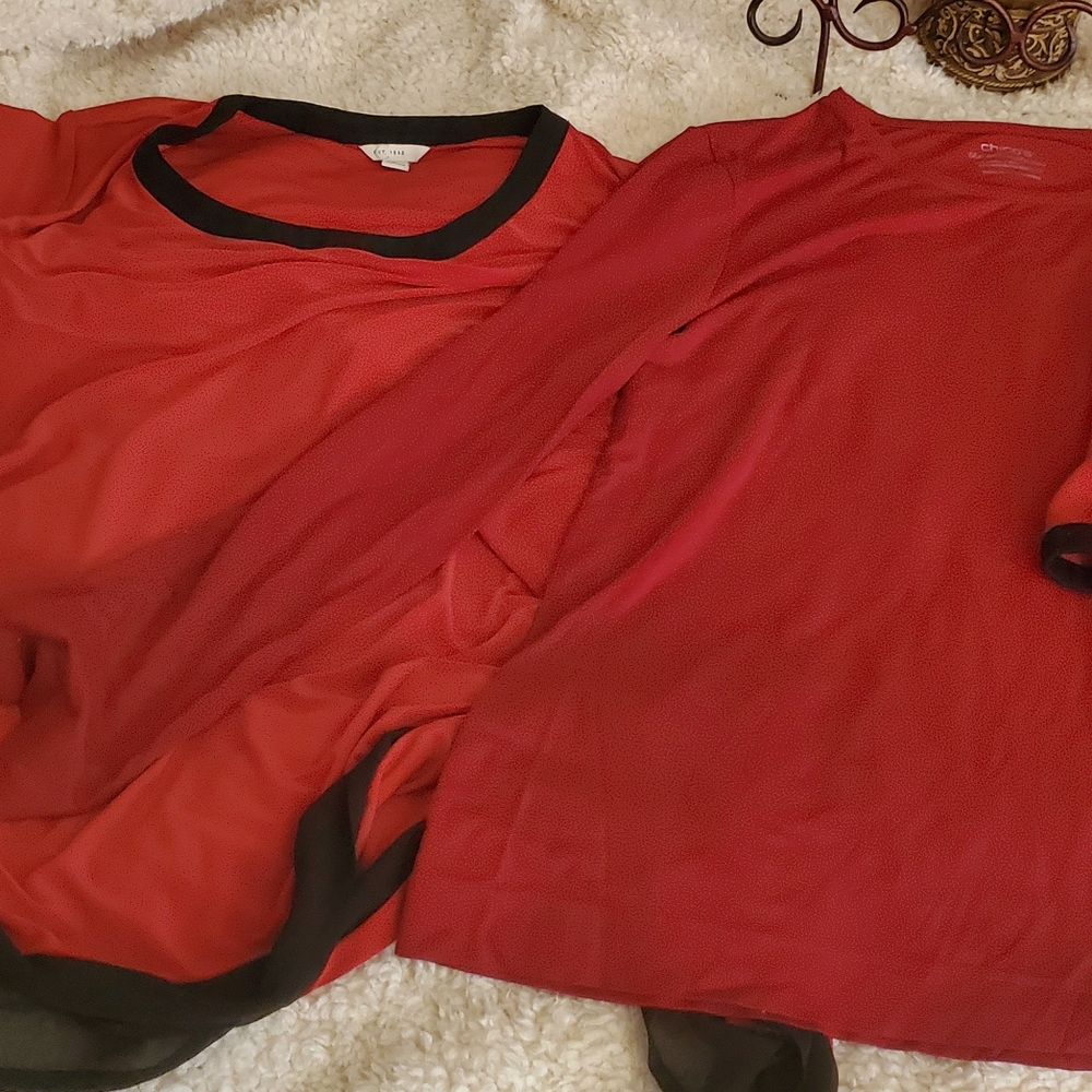 Chico's Bold Red Ultimate Tee